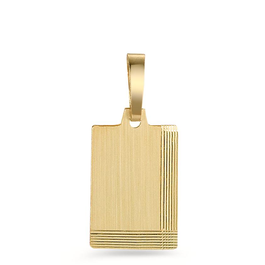 Pendentif avec gravure Or jaune 14K