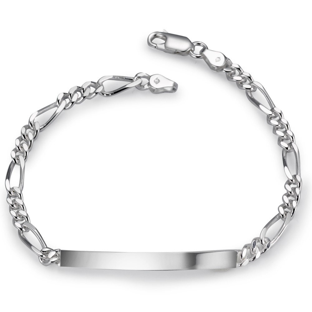 Gourmette avec gravure Argent 20 cm