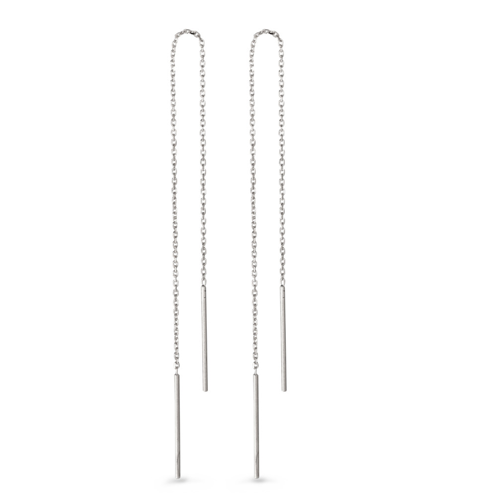 Boucles d'oreilles pendantes Argent Rhodié 15 cm