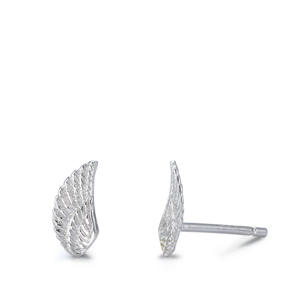 Clous d'oreilles Argent Rhodié Aile