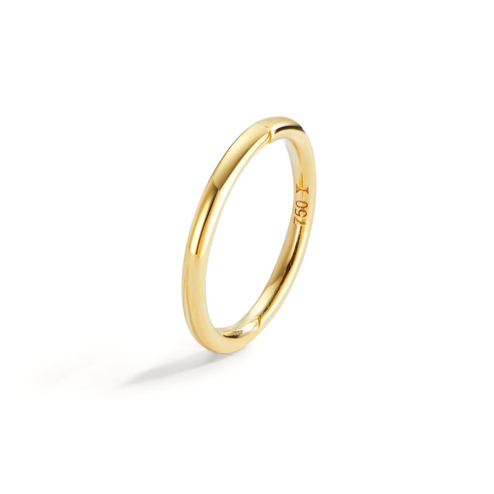 Créoles à charnières à l'unité Or jaune 18K